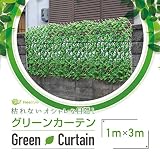 グリーンフェンス 日よけ グリーンカーテン 目隠し 伸縮 100cm×300cm C