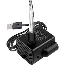 Amazon.co.jp: 水中ポンプ USB給電 小型 静音 200L/H 揚程0.4-1.5m