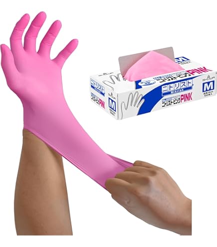 Amazon.co.jp: サラヤ ハイブリッドグローブさくら М 150枚入 53519