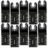 Wrightjp ブレード カットソー マルチツール用 替刃 10 点セット 34mm 互換 使用頻度の高い替刃セットスクレーパー 互換 替刃 先端工具 日立 マキタ ボッシュ BOSCH適応