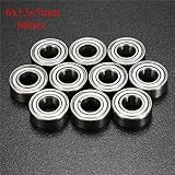 Kitoola 10ピース 686ZZ 6x13x5mm ボールベアリング深溝ミニチュアベアリング