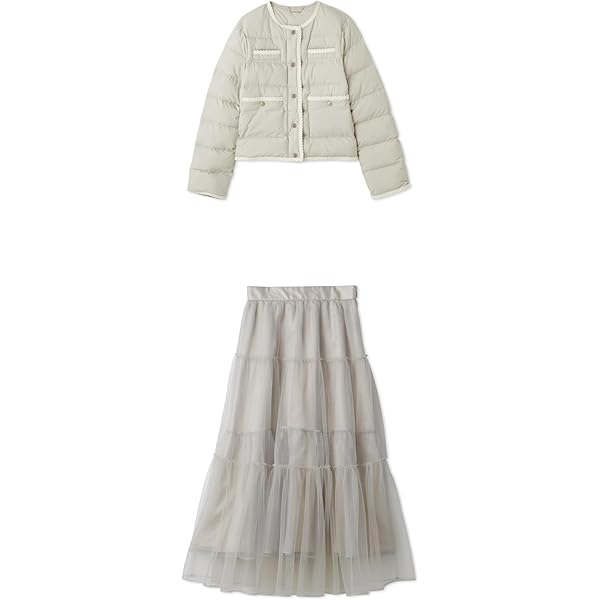 Amazon.co.jp: [セルフォード] ブローチ付きニットブルゾン CWNJ231053