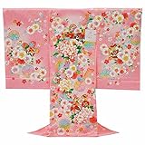 お宮参り 着物 女の子 初着 産着 正絹 毬 鈴 ピンク 女児 祝着 一つ身 着物タウン 3370-00639