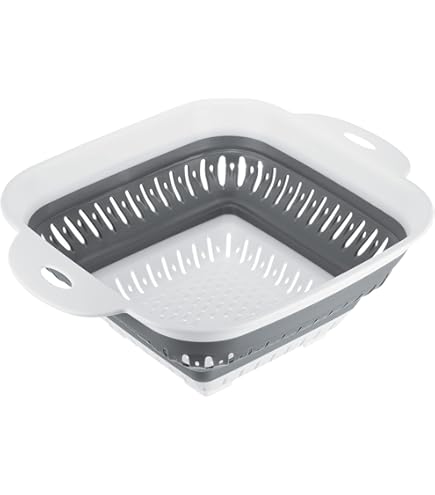 Amazon｜uxcell 折りたたみザル シリコン 丸型 折りたたみストレーナー