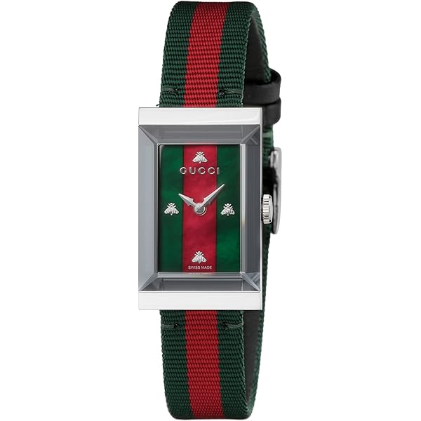 Amazon.co.jp: Gucci g-frameレザーストラップウォッチya147405