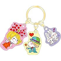 Amazon.co.jp: ティーズファクトリー 水森亜土 3チャームキーホルダー