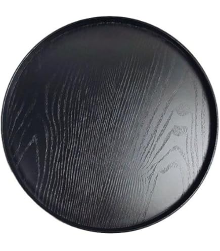 Amazon｜小丸盆 丸盆 黒塗り 木製 漆器 お盆 トレー 直径21cm｜トレイ