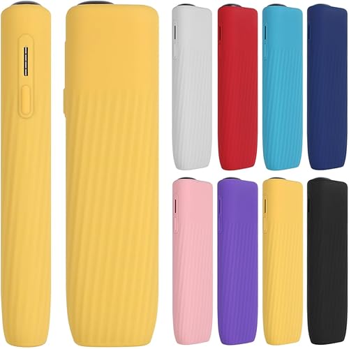 [Votabell] 加熱式たばこ用ケース IQOS イルマ i ワンに適合する シリコーン製 新型 ILUMA I ONE 用カバー 360°全面保護 滑り止め 耐衝撃 持ち運び便利 (イエロー)