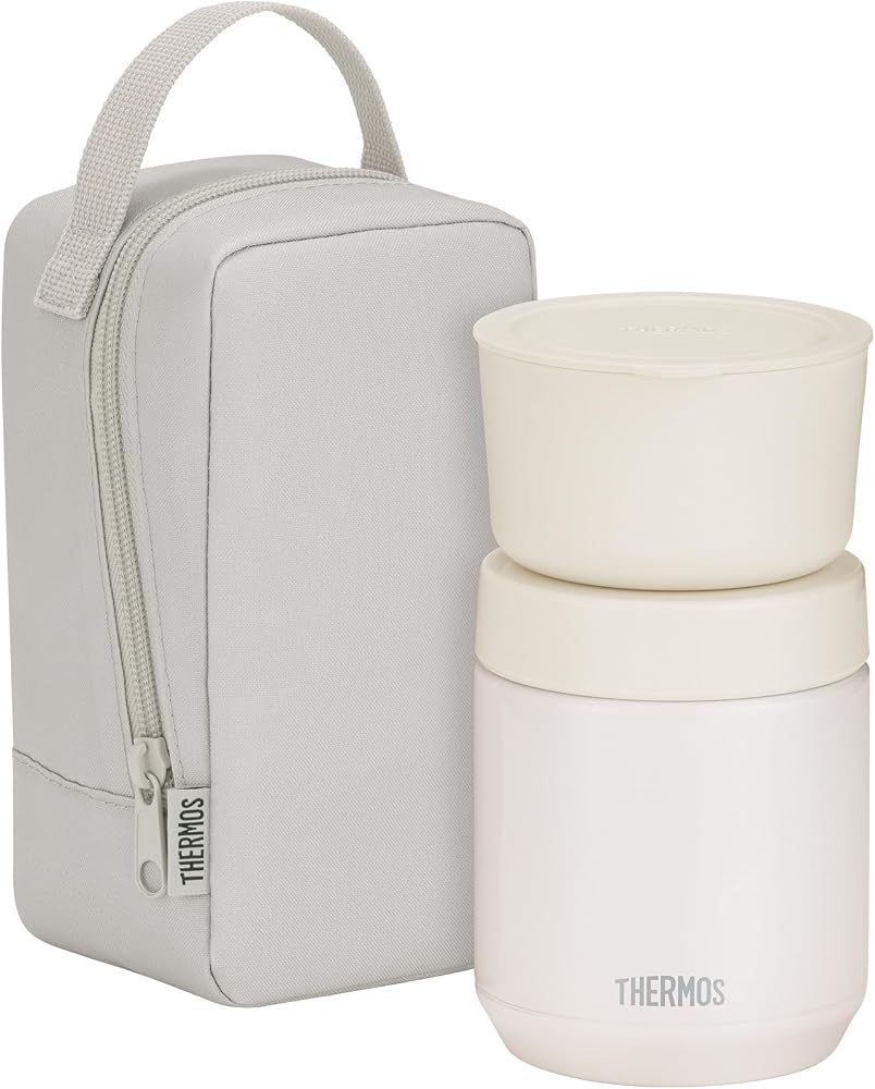 【食洗機対応モデル】 サーモス 真空断熱スープランチセット 300ml グレージュ スープジャー・容器セット JEE-550 GG