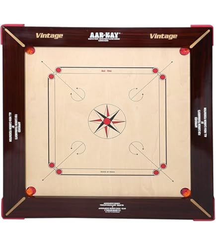 Amazon.co.jp: Surco Vintage-K Carrom Board with Coins and Striker