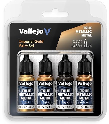 GWとVallejo セット Vallejo True Metallic Metal Case - 80 Colour Paint Set - Preorder