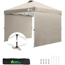 Amazon | HomeGround ワンタッチ タープテント 2m×2m 【センターロック