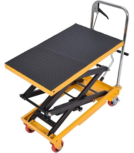 Amazon | 和コーポレーション 油圧式テーブル運搬車 150kg KT-150HX