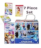 [UPD]UPD Disney 7 Piece Frozen and Princess Bundle. Includes Memory Match, 4 Puzzle Set in a Handy C