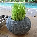 リバー ストーン フラワーベース 【 花器 モダン 鉢 石 アジアン雑貨 】