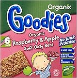 Organix Goodies Organic Soft Oaty Bars - Raspberry & Apple 12mth+ (6x30g) ラズベリーとリンゴ12Mthの+ （ 6X30G ）