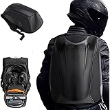 Motorcycle Backpack Waterproof Bag Men - Hard Shell Backpack Carbon Fiber Motorbike Helmet Backpack Waterproof Large Bag For 