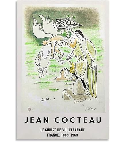 Amazon.co.jp: ジャン・コクトー 絵画抽象アートポスター アートパネル