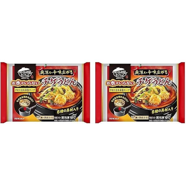 うどんページです。 Amazon.co.jp: [冷凍] キンレイ お水がいらないチゲうどん 526g