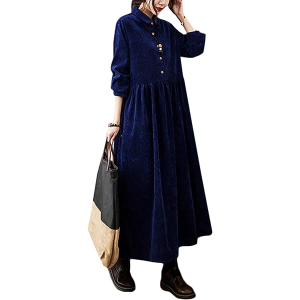 Amazon.co.jp: [かぐれ] ドットコーデュロイ2WAYワンピース BLACK FREE