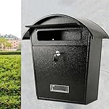 Wrightjp ポスト 郵便ポスト 壁掛け アンティーク 調 おしゃれ 防水 鍵付き 多用途 メールボックス