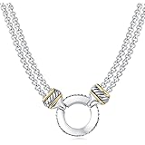 UNY Designer Inspired Short Necklace 45cm + 5 cm 3mm Box Chain Classic Elegant Vintage Antique Jewelry