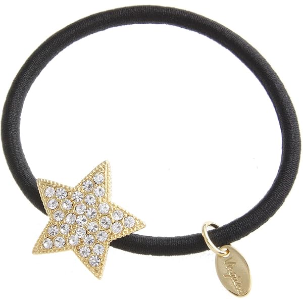 Amazon | ヘアゴム ぷっくり星型 デニム I84- 髪飾り トリプル