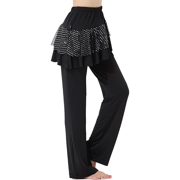 Amazon.co.jp: [アビバーレ] エスカルゴスカート付きパンツ 黒 S