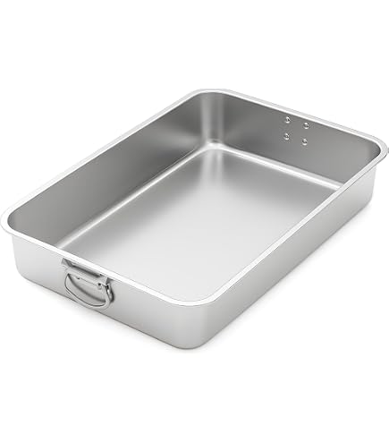 Winco Winware Bake and Roast Pan 26 Inch x 18 Inch x 3-1/2 Inch with