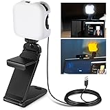 NEEWER Professional LED Streaming Light with Mac/PC APP Control, 2 in 1 Monitor Mount & Stand, Ultra Bright 2900K-7000K Wide 