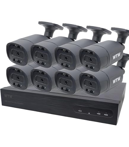 防犯カメラ　カメラ4台　レコーダー1台 塚本無線 Amazon.co.jp: WTW 塚本無線 500万画素XPoE4台セット バレット型