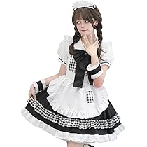 メイド服 制服 コスプレ衣装 ワンピース+蝶ネクタイ 赤 2XL メイド服 制服 コスプレ衣装 ワンピース+蝶ネクタイ 赤 2XL