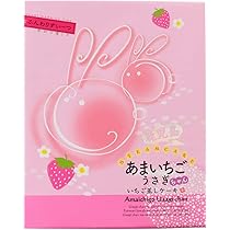 Amazon.co.jp: あまいちごうさぎちゃん いちご 蒸しケーキ 20個 : 食品