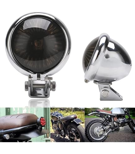 Amazon | ImP 目が光るドクロがカッコイイ バイク 汎用 スカル テール