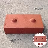 レンガ花壇 つむつむレンガ 本体ブロック 1個 トマトレッド