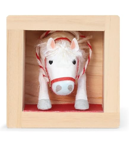 Amazon.co.jp: めでたや 福花午 置物 小さい 馬 正月飾り 午年 和紙