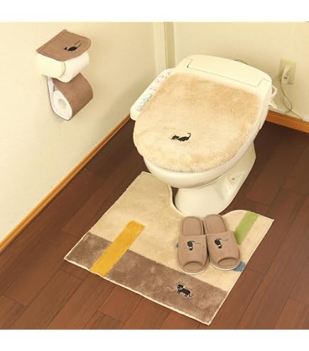 Amazon｜トイレマット セット 猫4点 かわいい ピンク フリーサイズ