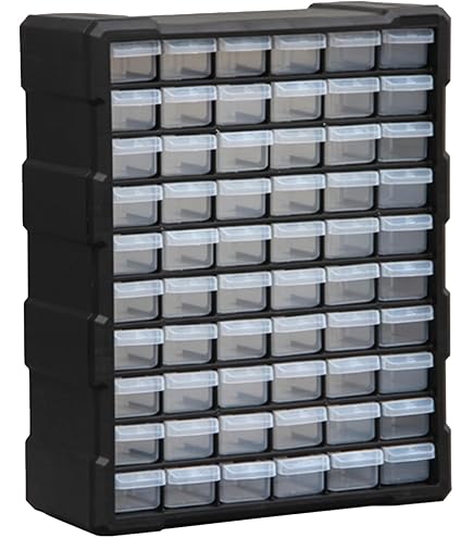 Amazon.co.jp: 60グリッド パーツキャビネット TOPIND パーツ収納