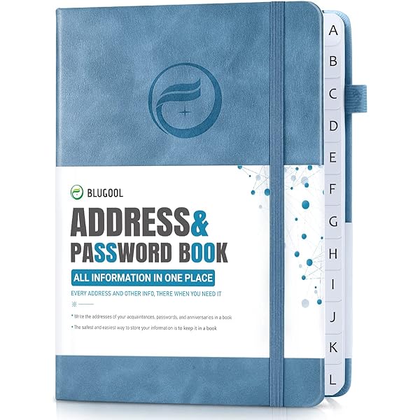 Taja Address Book With Alphabetical Tabs, Hardcover Address