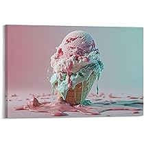 絵画 ソフトクリーム、アート、インテリア 絵画 ソフトクリーム、アート、インテリア