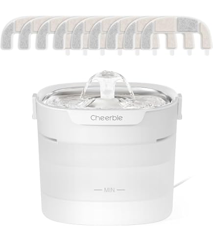 Amazon | Cheerble E1+ 猫自動給水器 ポンプレス磁力給水 コードレス