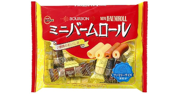 Amazon Co Jp ブルボン ミニバームロールfs 230g 12袋 食品 飲料 お酒