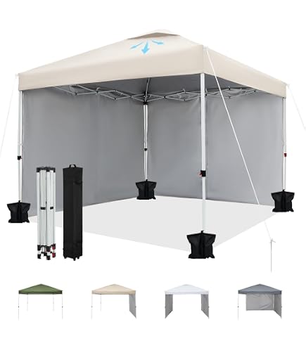 Amazon | Litake ワンタッチタープテント 3mx3m キャノピーポール付き