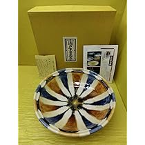 Amazon.co.jp: 瀬戸本業窯水野半次郎 作瀬戸三彩 28cm 盛鉢盛皿