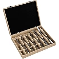Amazon | 【アップグレード版】12本組 彫刻刀セット 大工用のみ 