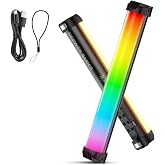 NEEWER BASICS SL30 RGBスティックライト マグネット式 チューブ型撮影用ライト 12インチ 手持ち LEDビデオライト | 8W 色温度2700K-6500K 調光可能 CRI95 51種類RGBモード 2000mAhバッテリー内