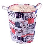 Timy Canvas Hamper, Clothes ,Toys Organizer, Laundry Storage Bag, 12X12X16, Color 4 by Timy