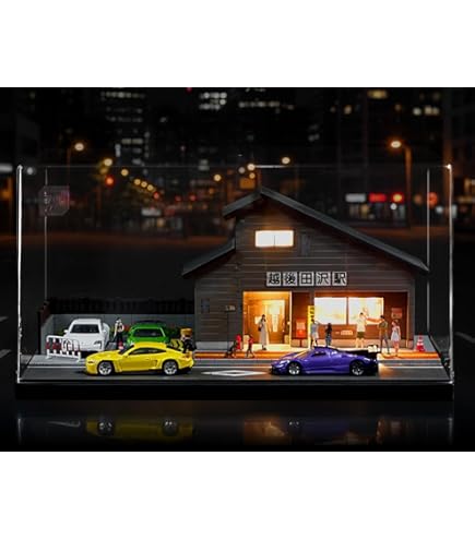 Amazon | MOMOAO 交番シーン 1/64建物コレクション 建築 LEDライト付き