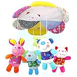Baby Mobile 赤ちゃん五感発達教育 赤ちゃん ベビー ベッドメリー モビール 幼児 モビール おもちゃ 音 知育玩具 赤ちゃんのおもちゃ 黒と白のモービル 出産準備物 出産祝い カラーモービ