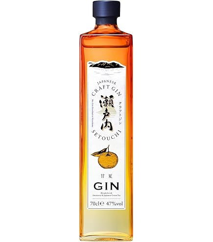 Amazon.co.jp: 瀬戸内クラフトジン 檸檬ジン47度700ml、甘夏ジン47度